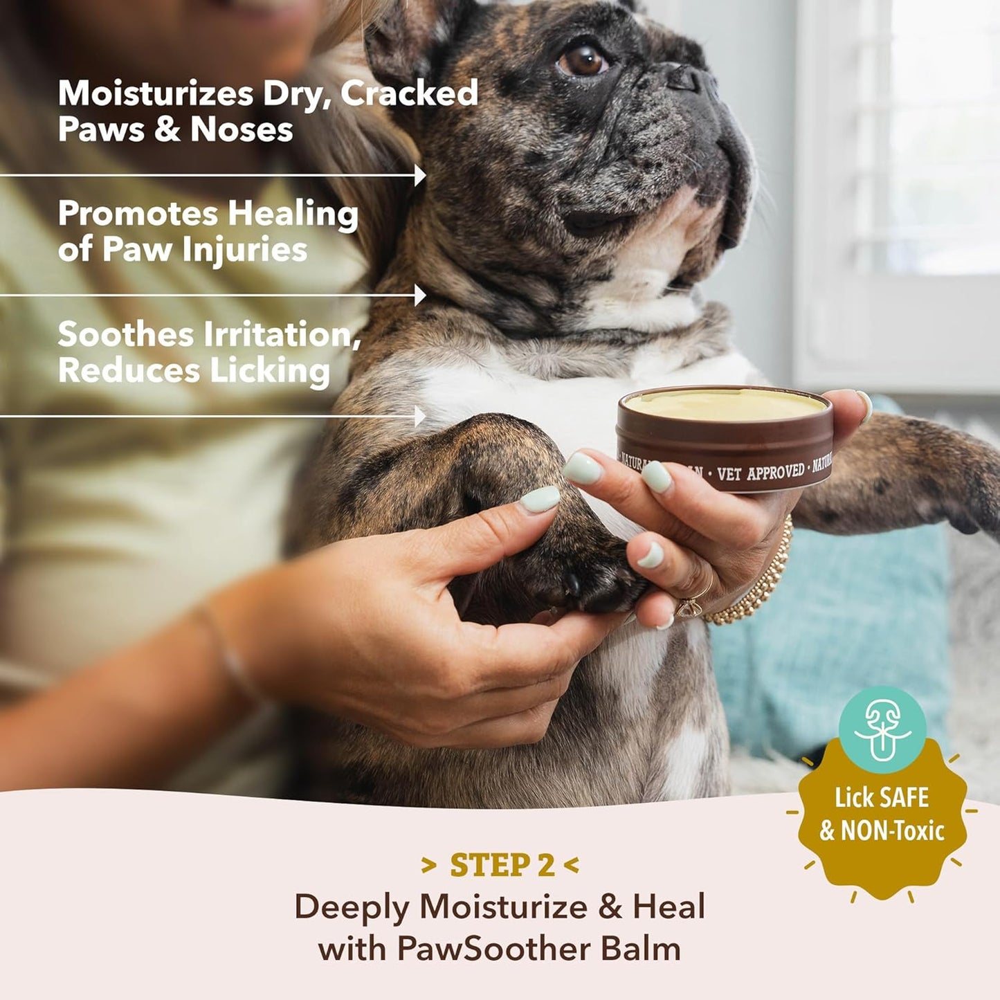 Pawtection Balm for Dogs, Dog Paw Protector, Moisturizing Dog Paw Balm for Dry, Cracked Pad, Protects Paw from Extreme Weather, Paw Lotion for Allergies & Itching (1 Oz Tin)