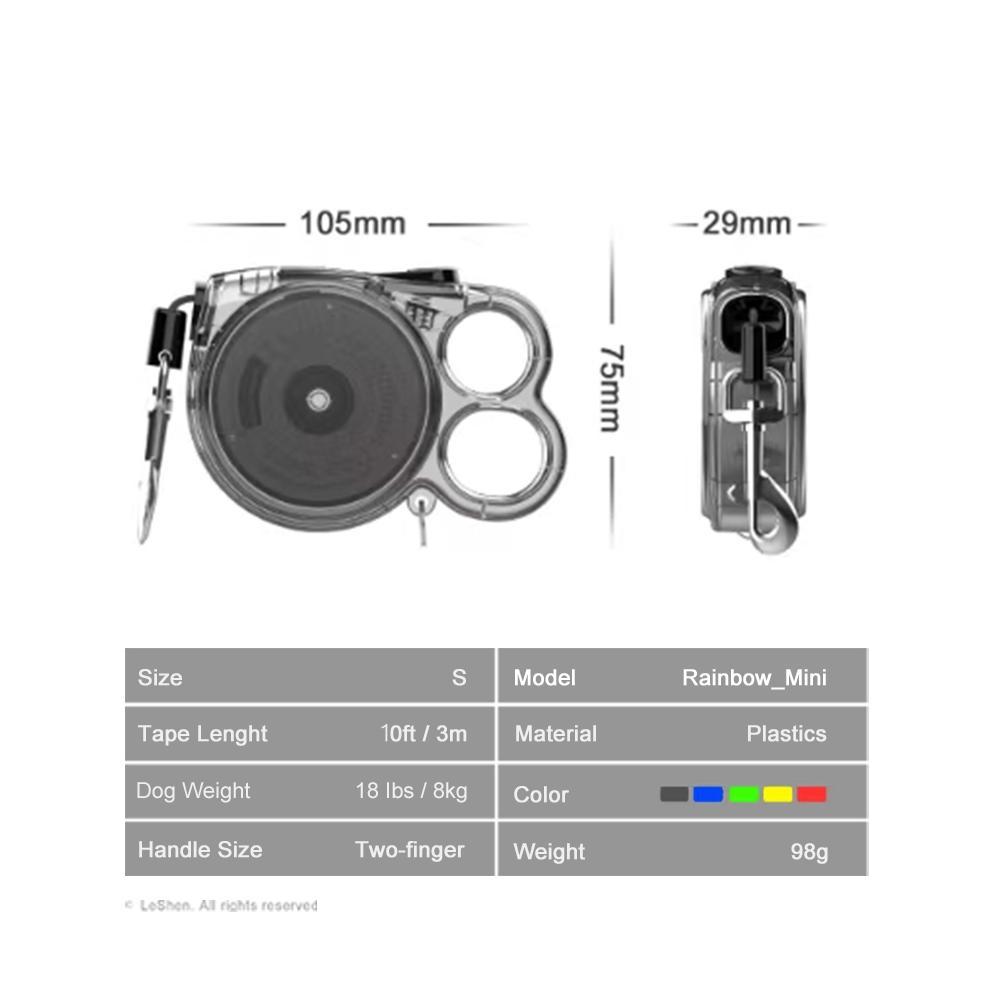 Lightweight And Convenient Mini Retractable Dog Leash, Suitable For