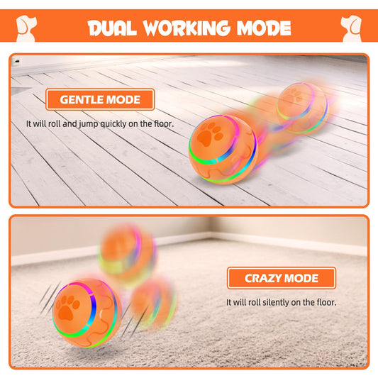 Pet Automatic Orange Toy Ball