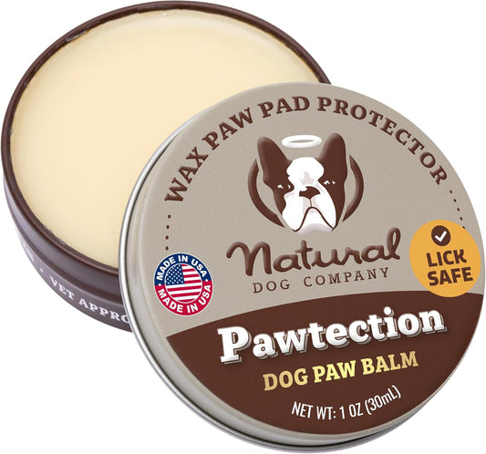 Pawtection Balm for Dogs, Dog Paw Protector, Moisturizing Dog Paw Balm for Dry, Cracked Pad, Protects Paw from Extreme Weather, Paw Lotion for Allergies & Itching (1 Oz Tin)