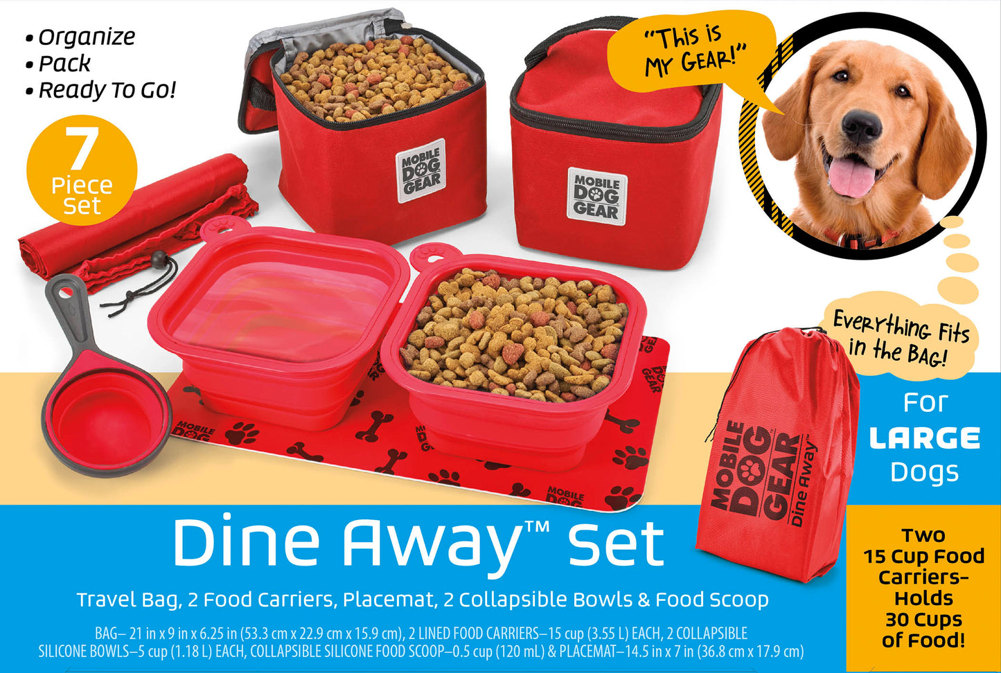 Dine Away Bag (Med/Lg Dogs) TM